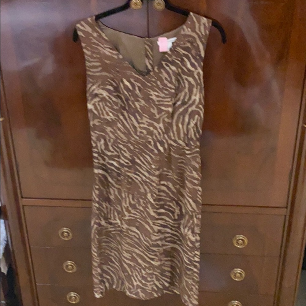 Zebra printed dress